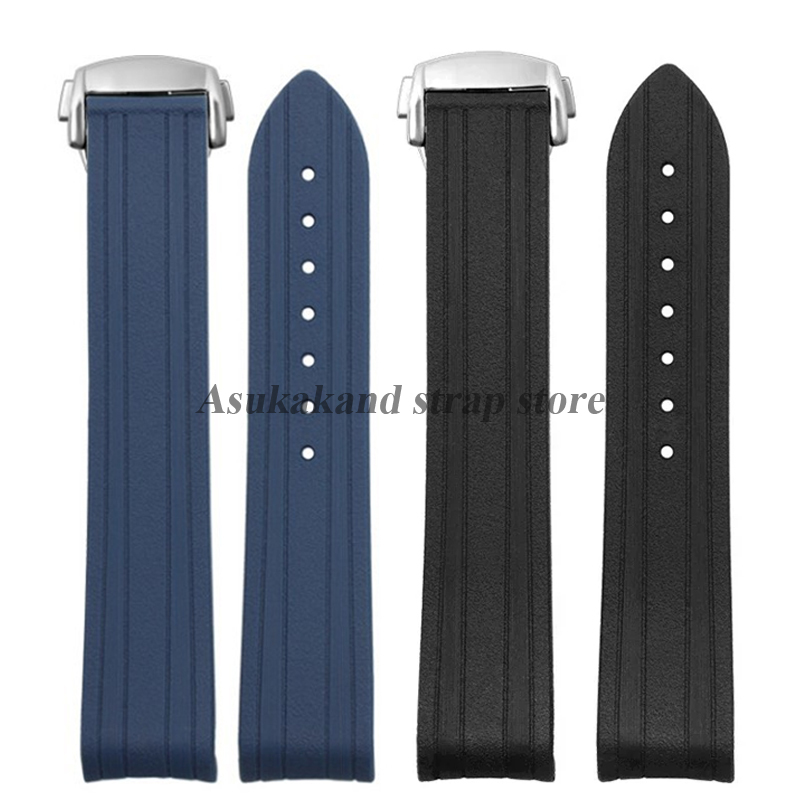 Omega Watch Seamaster - Gummi-Silikon-Armband mit gebogenem Ende für Omega