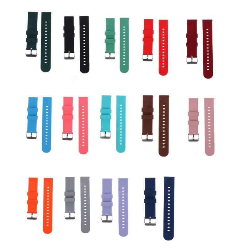 Silicone Watch Band 22Mm - Silikon armband 20/22mm weiches Schnellverschluss-Armband für