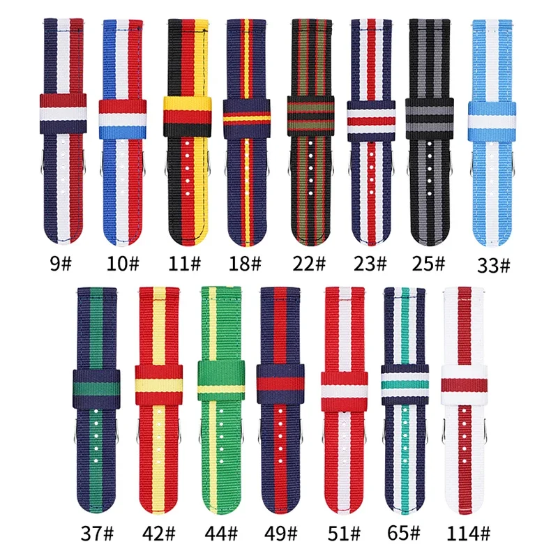 Nato Strap Nylon - 20 mm 22 mm gewebtes Nylonarmband
