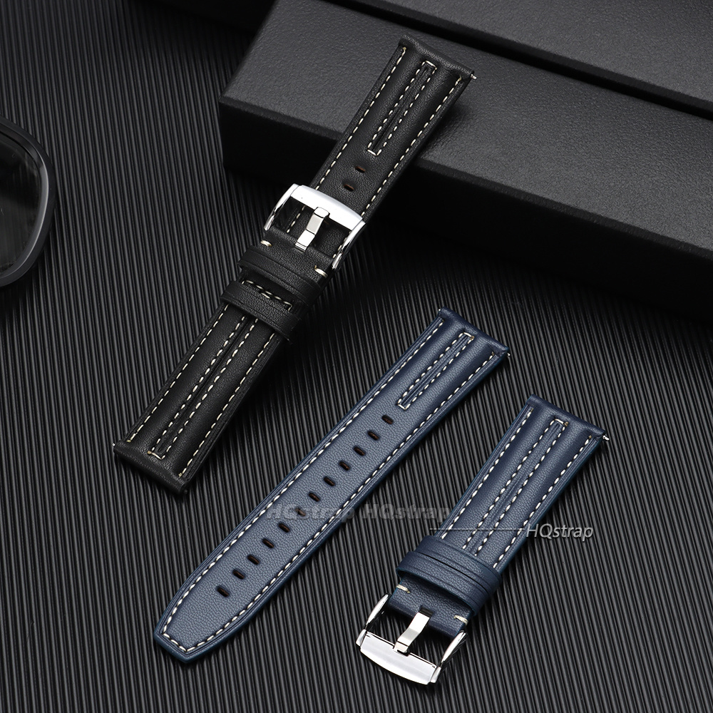 22mm Retro Kalbsleder-Armband  – Leather Strap Quick Release Bewertung und Preis