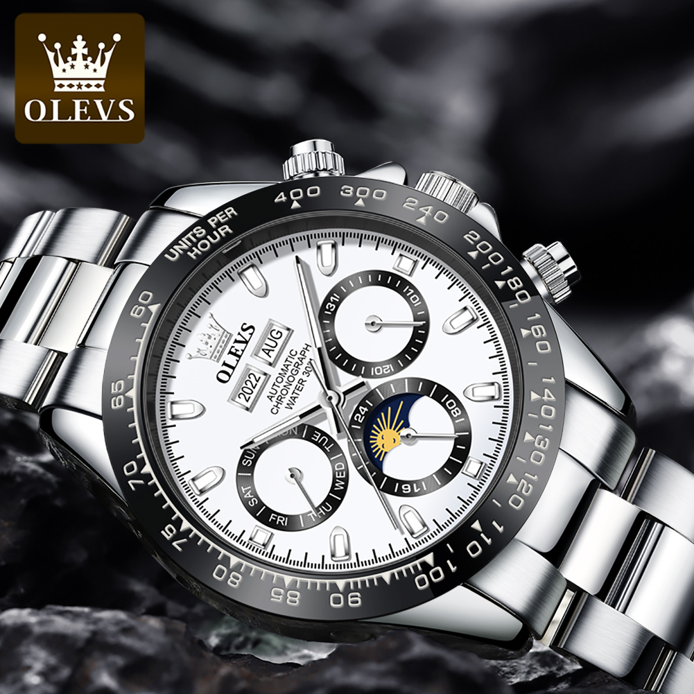 OLEVS 6654 Luxus-Herrenuhr, Ch – Omega Watch Seamaster Bewertung und Preis