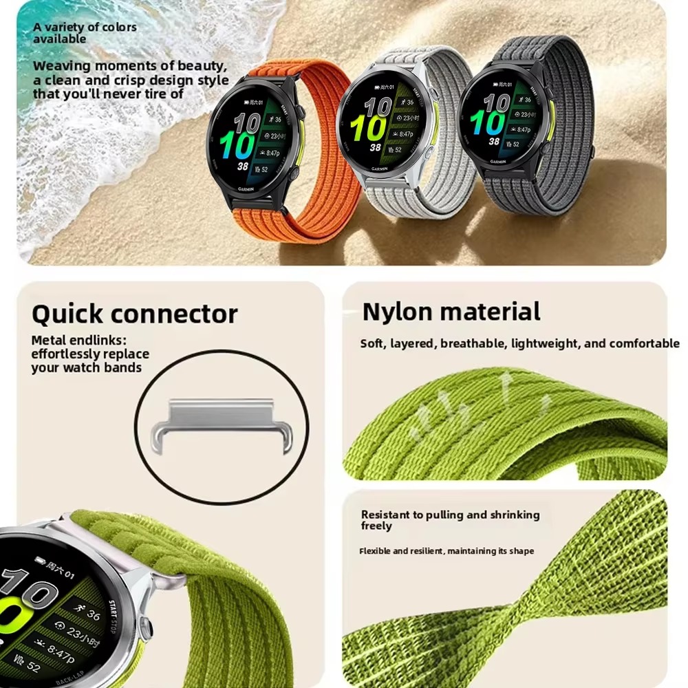 20mm 22mm Nylon-Schlaufenband  – Sport Loop Velcro Bewertung und Preis