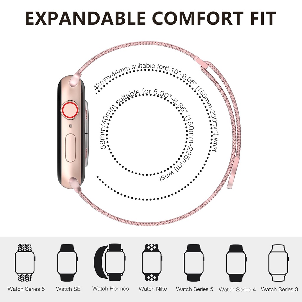 Metall-Milanese-Loop-Armband f – Mesh Strap Metal Bewertung und Preis